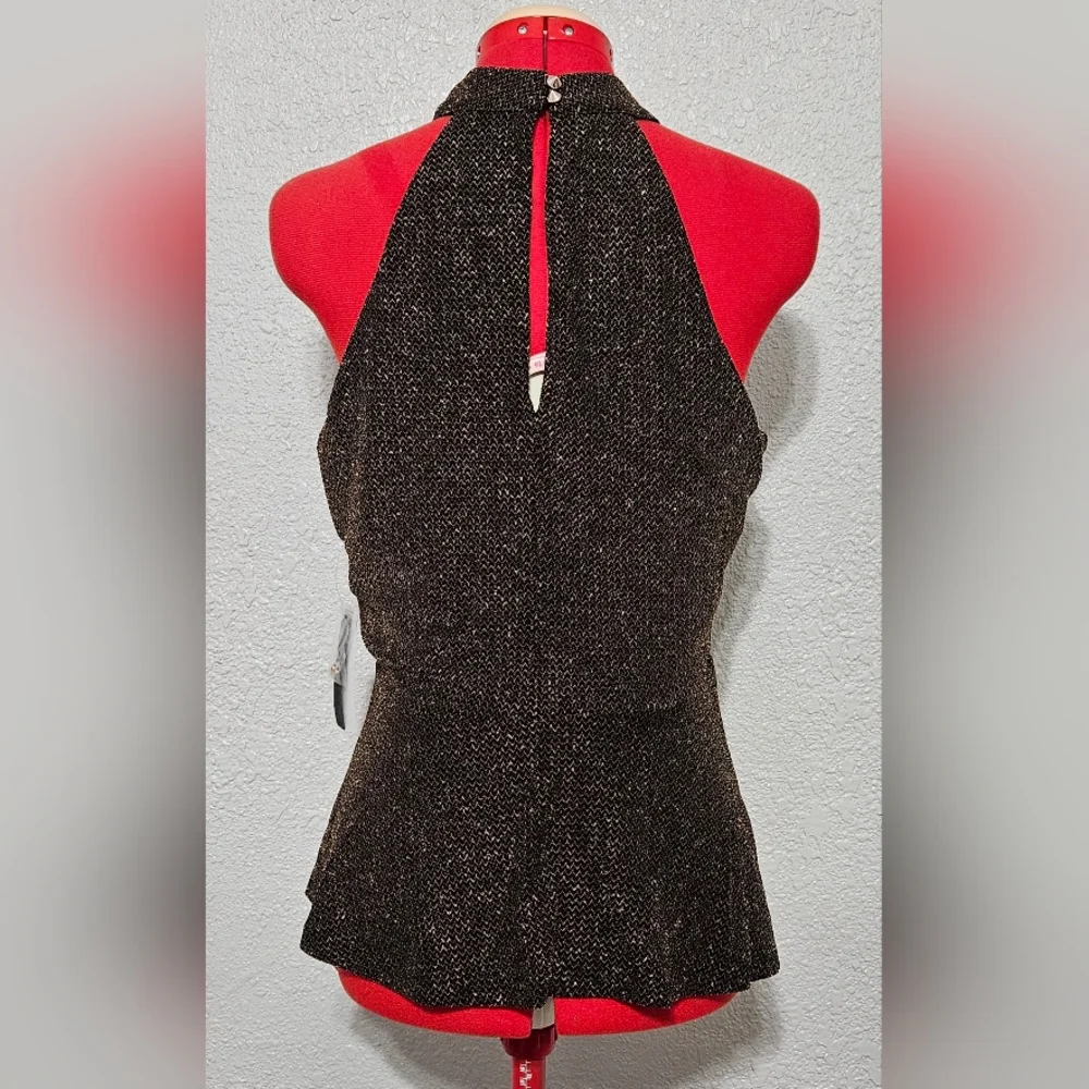 Metallic Thread Halter Top - Picture 3 of 5